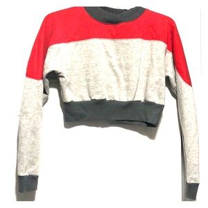 Sweat shirt crop top